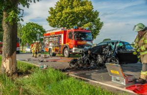 Schwerer Unfall auf der L190 fordert eine Schwerverletzte